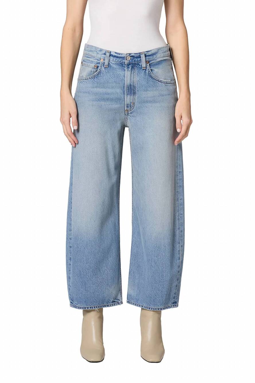NEW AGOLDE low curve crop jean in reset